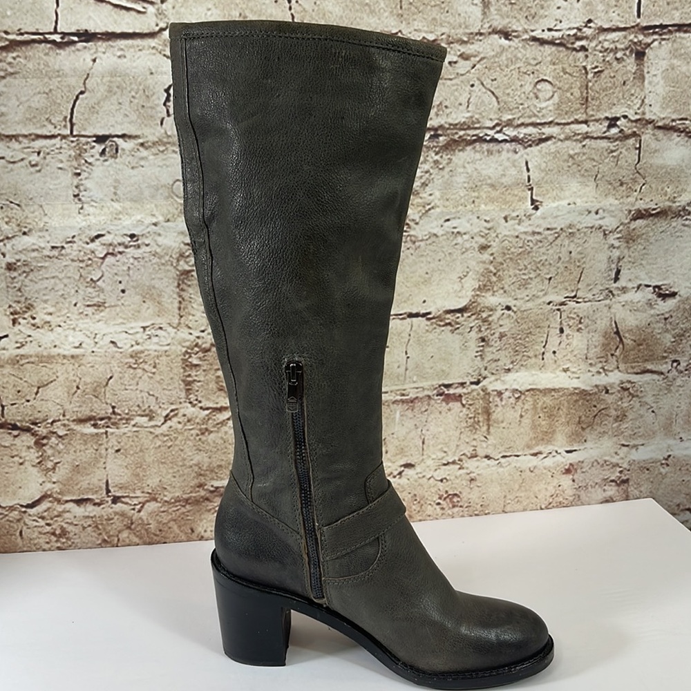 Vince Camuto Kepner Leather Knee Heel Boots - Picture 6 of 16